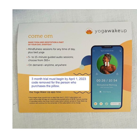 Yoga Wake Up Blue Acupressure Pillow Neck Back Digestion Well Being Home Spa - Picture 10 of 14